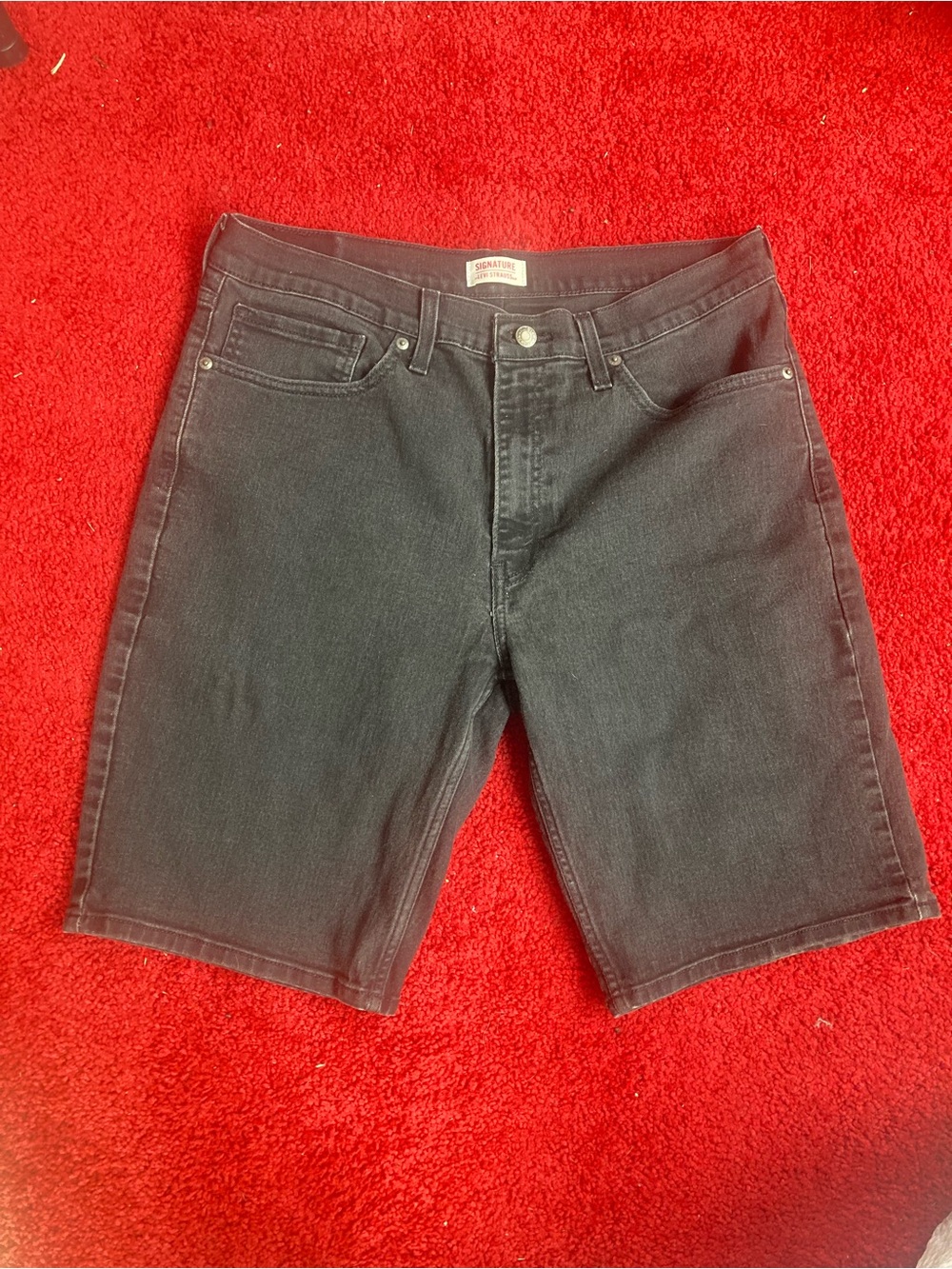 Levi's Black Denim Jean Shorts Men’s 34 Waist
